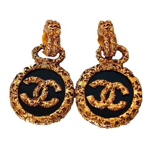 chanel logo earrings dupe|knockoff Chanel earrings.